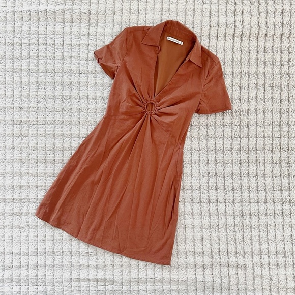 Abercrombie & Fitch Brown Short Sleeve Dress - Picture 2 of 4